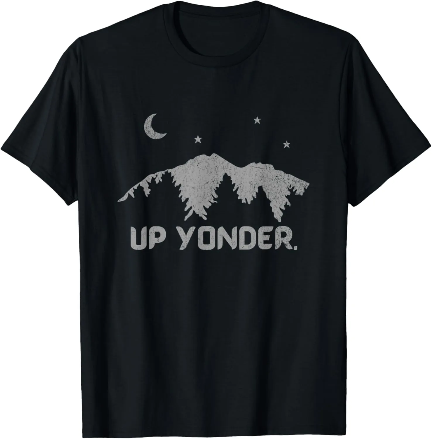 Mountain Range Hiking Camping Vintage Men Women Up Yonder T-Shirt