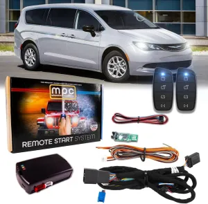 MPC Long Range Remote Start/Keyless Entry for 2020-2022 Chrysler Voyager |SEMI Plug N Play| (2) Extended Range 4 Button 2 Way Remotes - Up to 3,000 ft