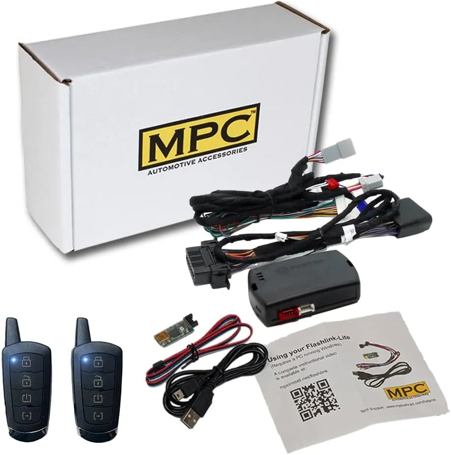 MPC Remote Start Compatible with Chrysler 300 2011-2017, Pacifica 2015-2017, Dodge Challenger 15-17, Charger 11-17 || Plug N Play || (2) Extended Range 4 Button 2-Way Remotes || USA Tech Support