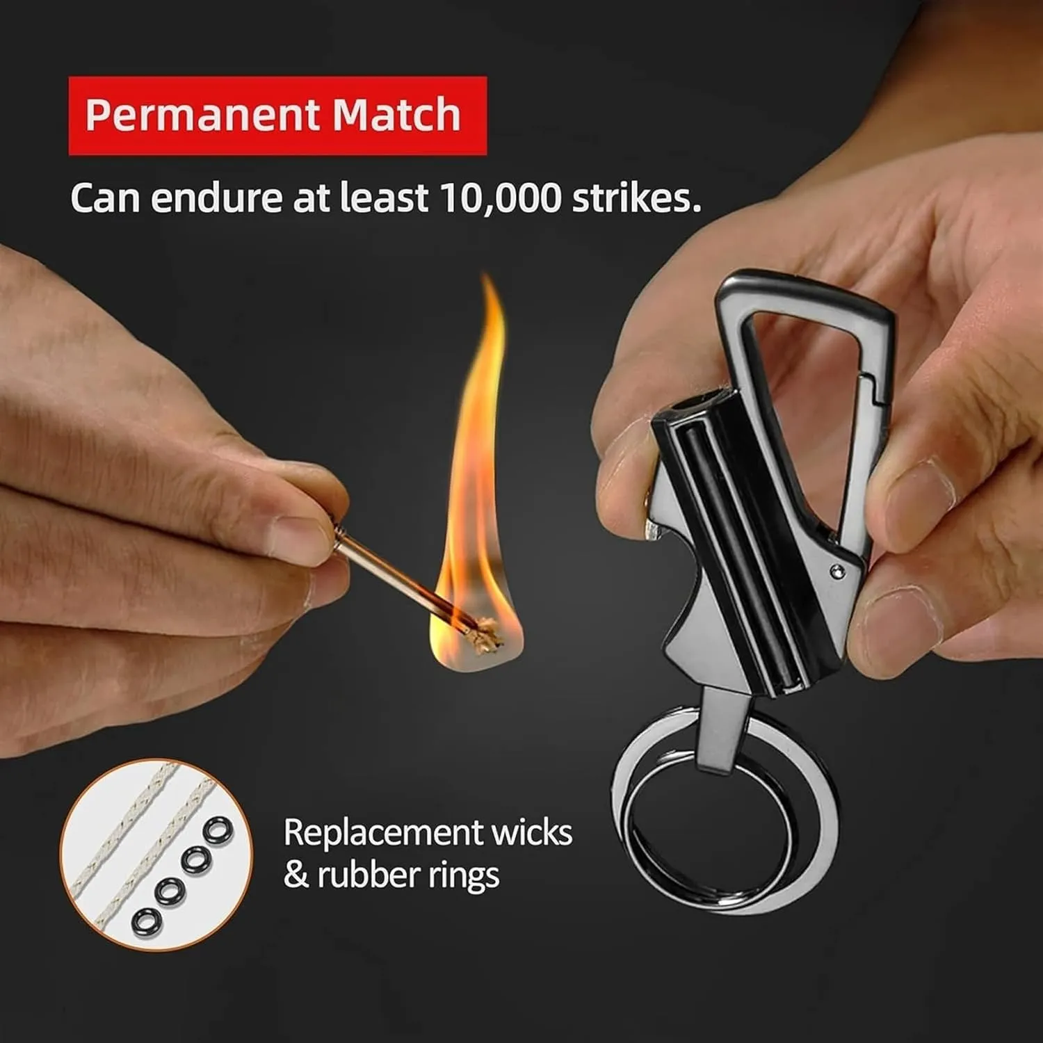 Multi Function Keychain Bottle Opener, Reusable Survival Fire Starter Lighter, Kerosene Rechargeable Lighter, Best Gift Ideas and Emergency Survival Gear (Color : Ancient Sword)