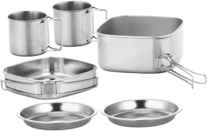 Multi-Function Portable Camping Pot Outdoor Cooking Supplies Light Compact Camping Cooking Pot Pan Kit