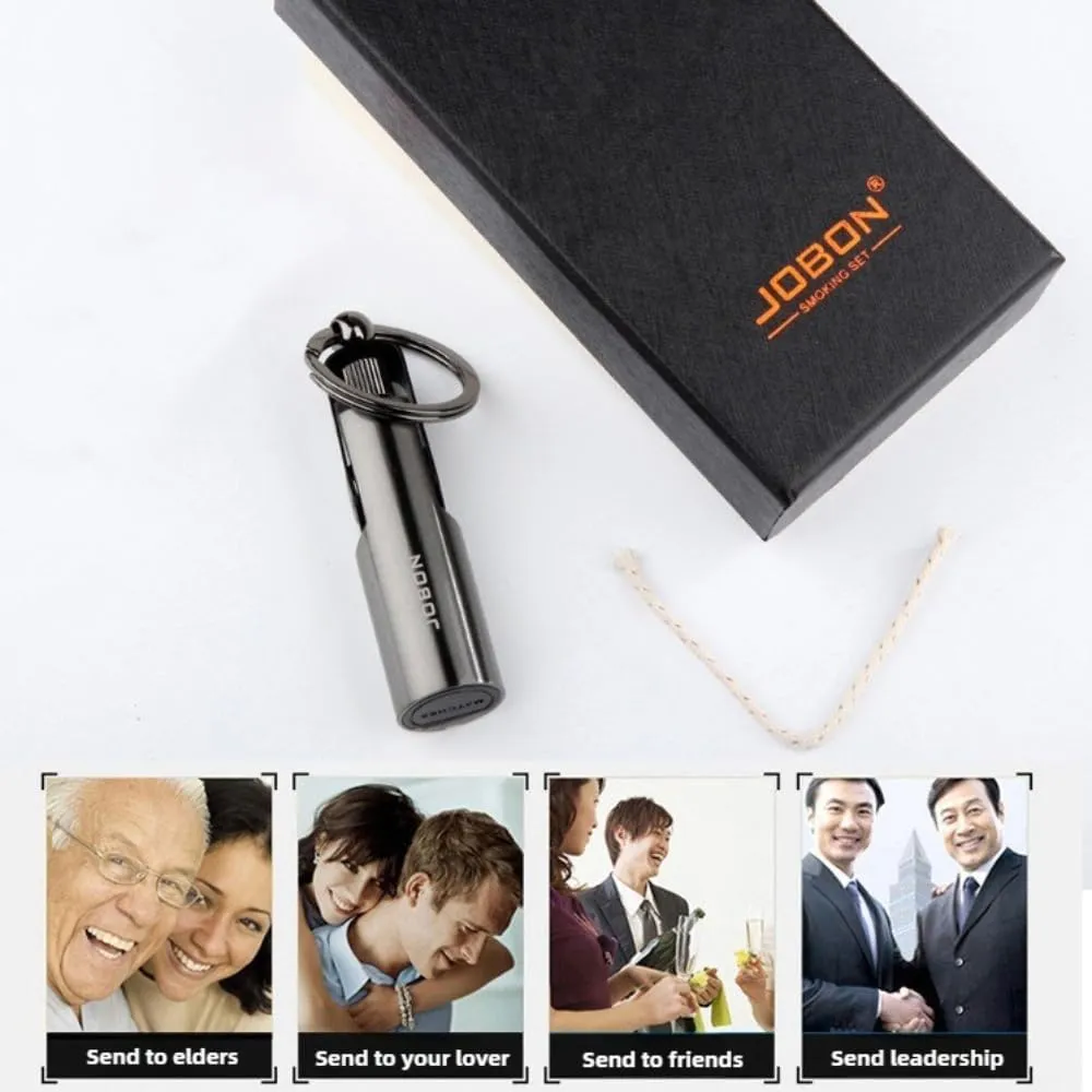 Multi-Function Stainless Steel Lighter Keychain - Wind/Waterproof 10,000-Strike Fire Starter, Compact Durable Outdoor