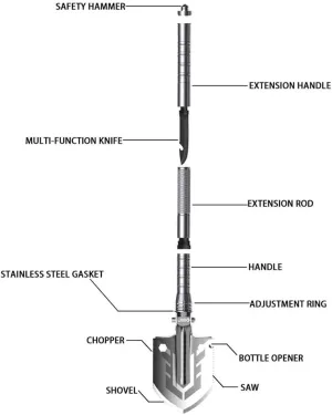 Multi-Purpose Folding Shovel