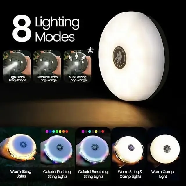 Multifunction Camping Lamp with String