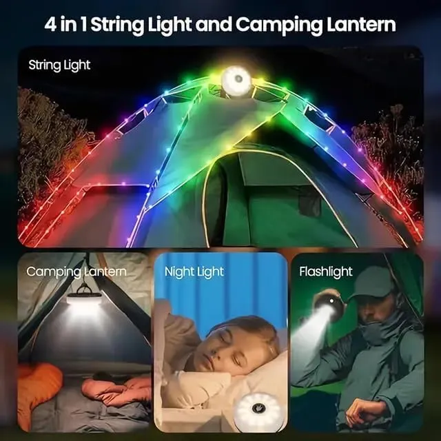 Multifunction Camping Lamp with String
