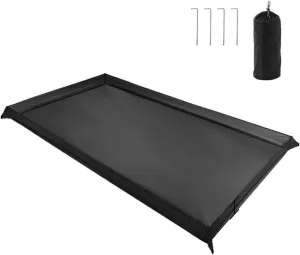 Multifunction Camping Tent Footprint Waterproof Ground Sheet Oxford Cloth Bathtub Floor 200X80/120/180cm With Carry Bag 4 Pegs(200x120cm)
