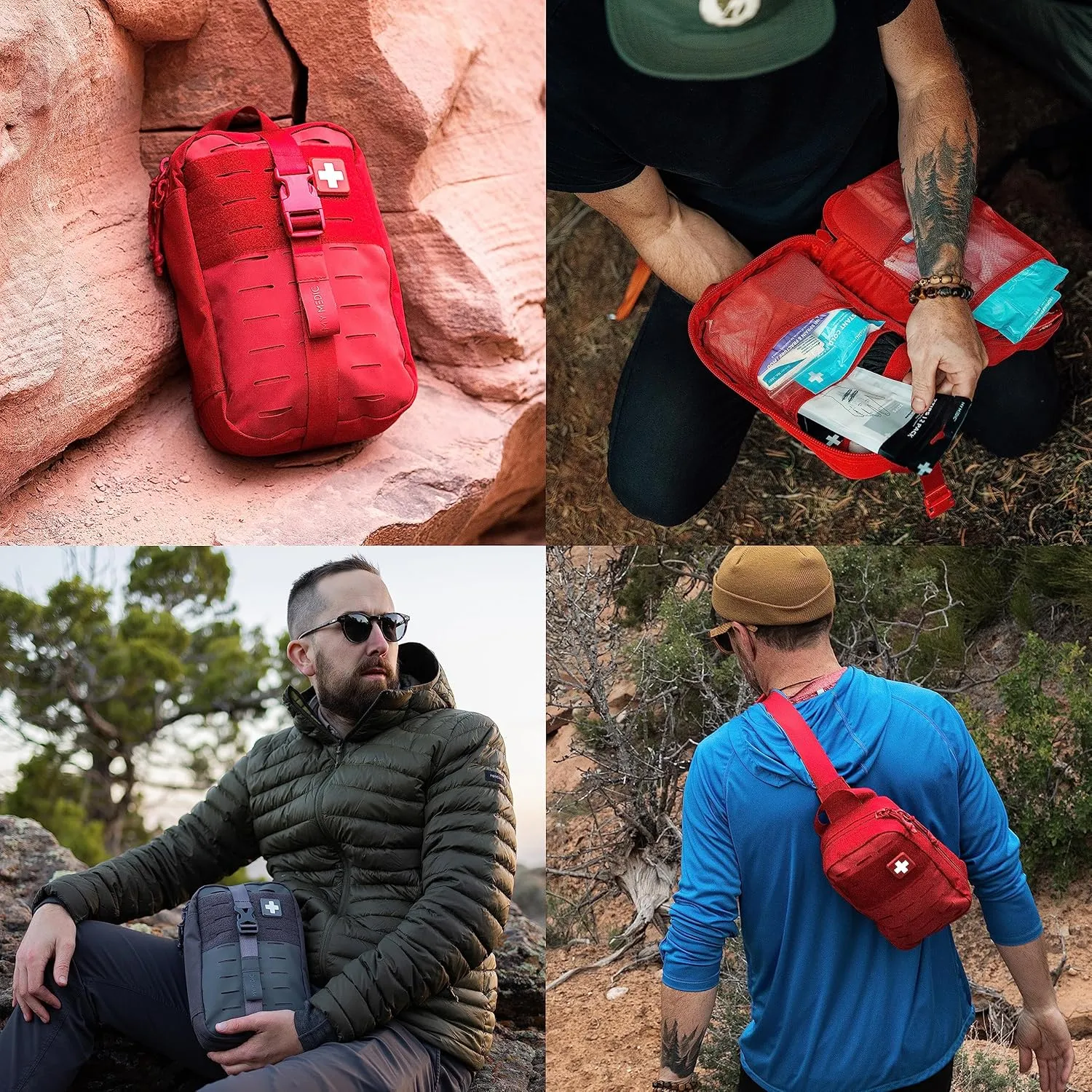 MY MEDIC MyFAK Standard Ifak First Aid Kit - 132 Life Saving Trauma and Medical Items - HSA FSA Eligible Survival Kit for Camping or Your Car - Black