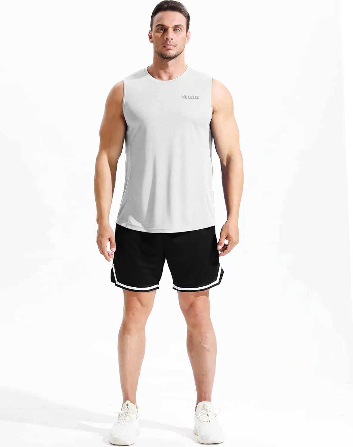 NELEUS Men's Dry Fit Workout Running Muscle Tank Top