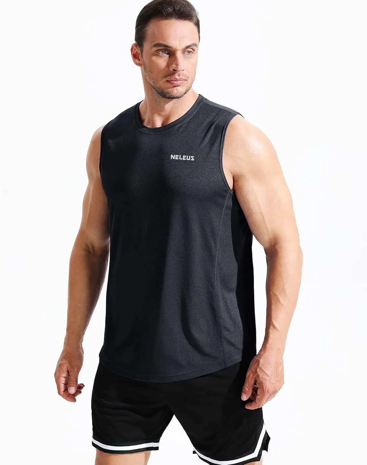 NELEUS Men's Dry Fit Workout Running Muscle Tank Top