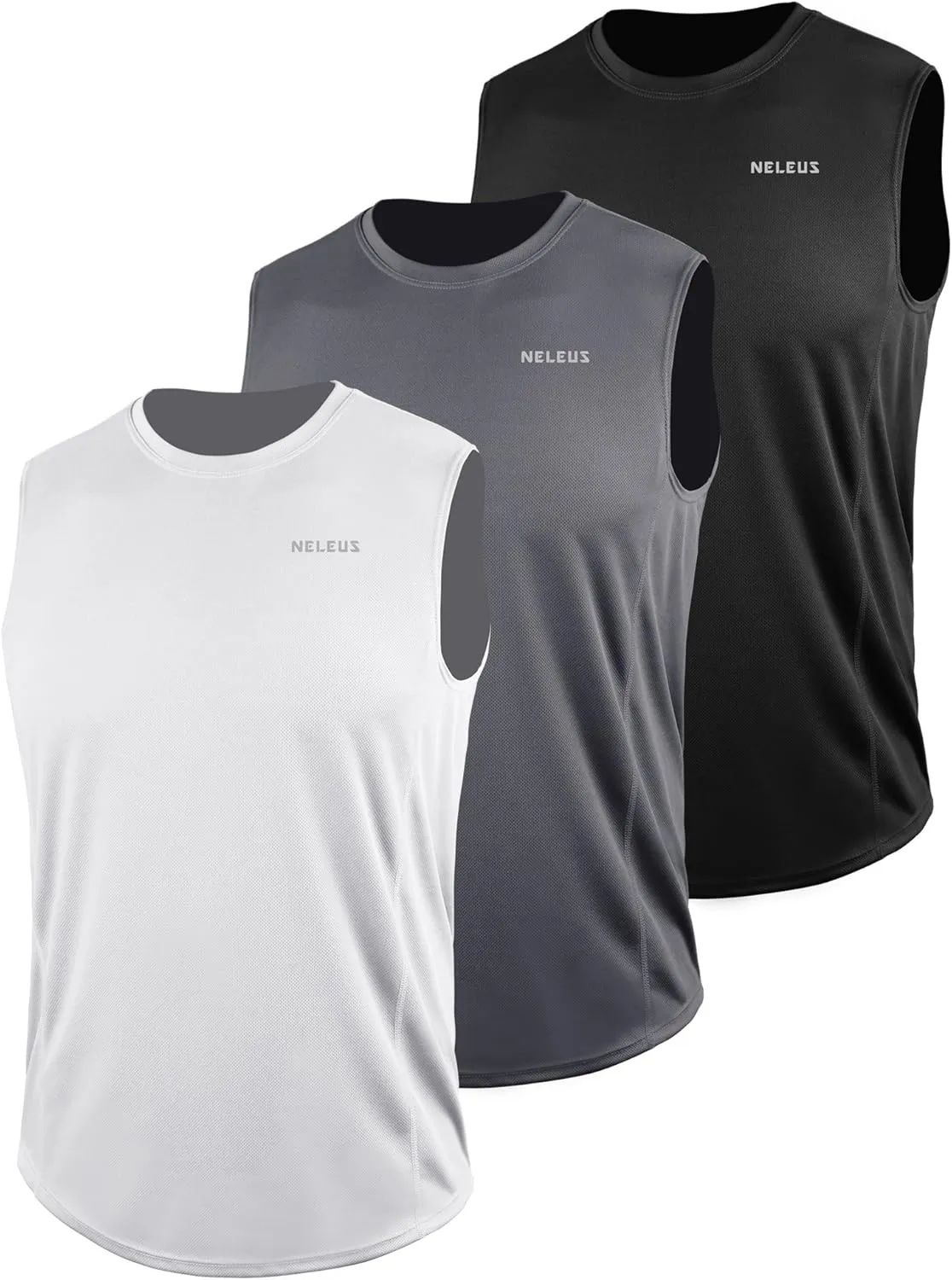 NELEUS Men's Dry Fit Workout Running Muscle Tank Top