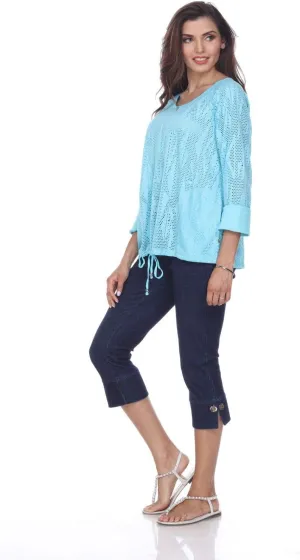 Neon Buddha Women's Everglades Top Sweater, surf, Medium