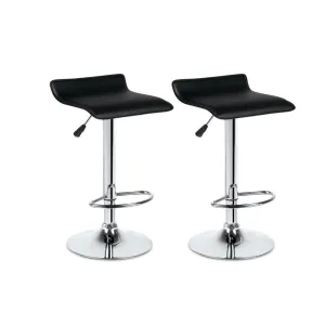 NEW Kitchen Counter Bar Stool 2 Pack Flat Top Black 38.5cm Indoor Furniture