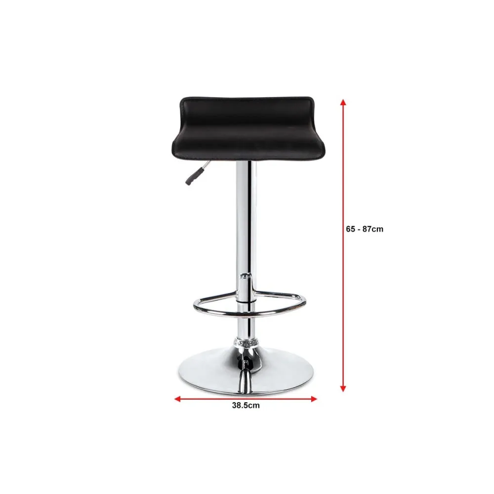 NEW Kitchen Counter Bar Stool 2 Pack Flat Top Black 38.5cm Indoor Furniture