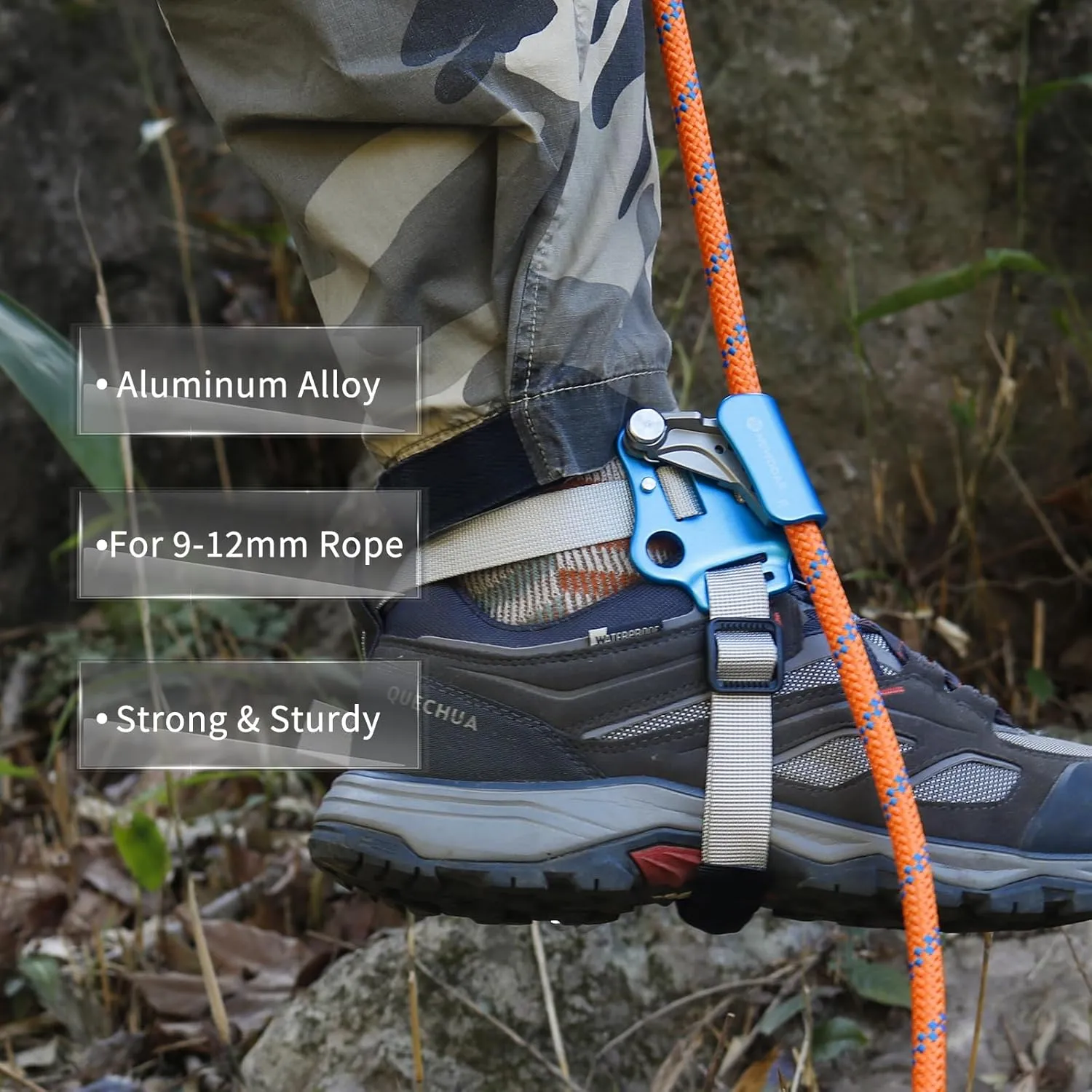 NewDoar Foot Ascender Riser Rock Climbing Mountaineering Equipment Climbing Device