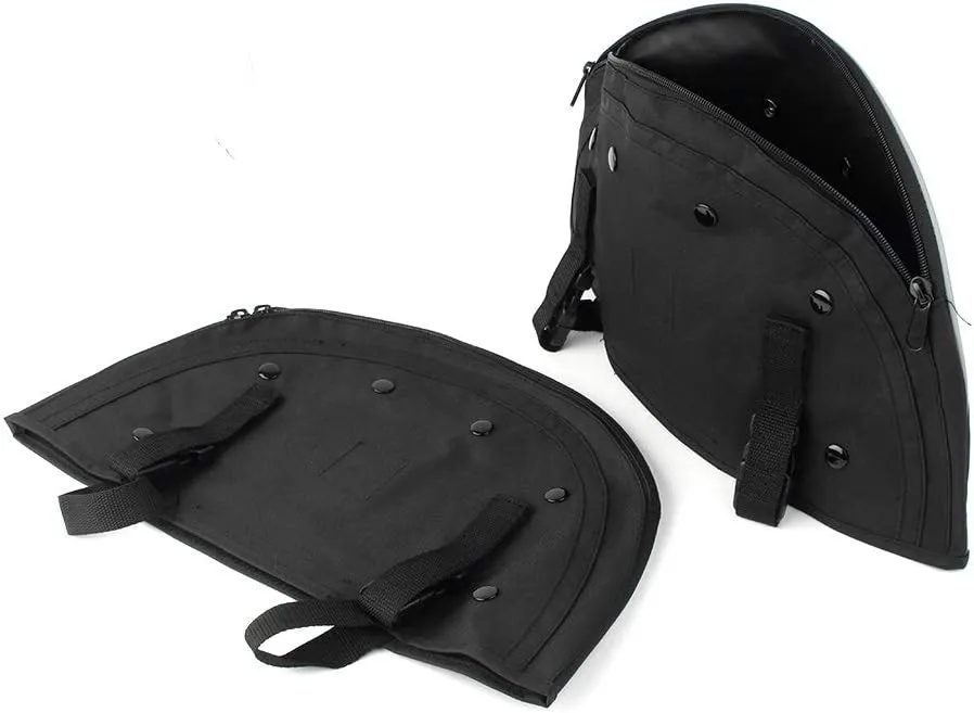 Newsmarts Motorcycle Highway Crash Bar Cover Soft Lowers Chaps Leg Warmer Bag Multifunctional Storage Bag for Harley for Softail FLS FLSTC FLSTF
