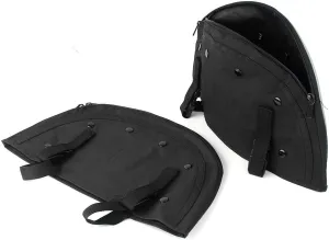 Newsmarts Motorcycle Highway Crash Bar Cover Soft Lowers Chaps Leg Warmer Bag Multifunctional Storage Bag for Harley for Softail FLS FLSTC FLSTF