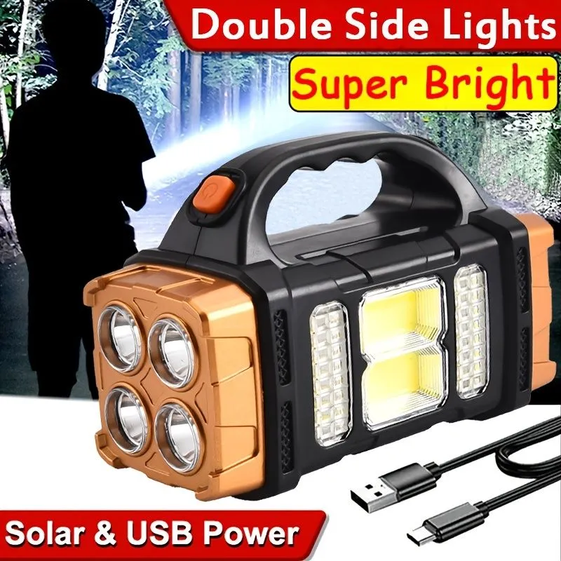 Night Emergency At Waterproof With Solar For Plug-and-play Safety LED COB 1pc Light USB Handle; Charging Camping Outdoor Varied selection Multifunctional