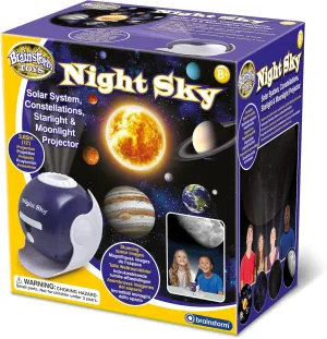 Night Sky Projector - Solar System, Constellations, Starlight & Moonlight Projector - 12' Projection