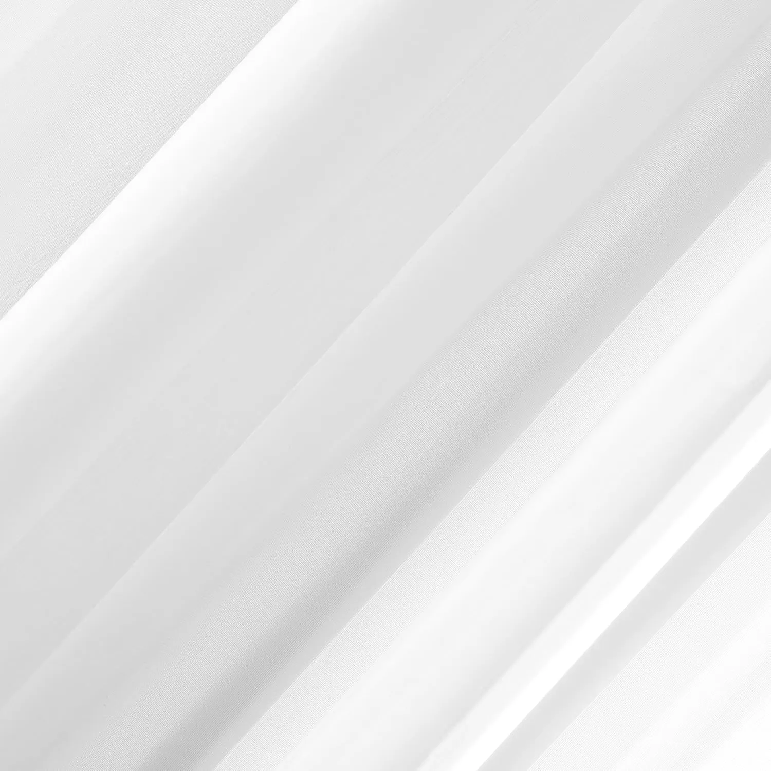 No. 918 Emily Sheer Voile Rod Pocket Door Sidelight Curtain Panel, 28" x 72", White