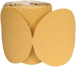 Norton 66261149821 49821 A290 Series Non-Vacuum Sanding Disc Roll, 5 in, P400 Grit, Aluminum Oxide, PSA Attachment