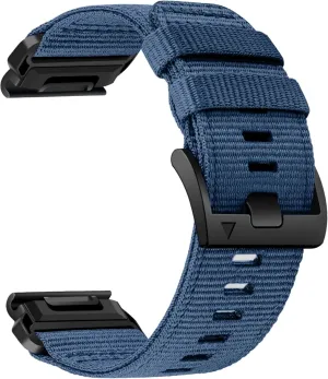 Nylon Watch Bands For Garmin Fenix 7X/6X/5X/Enduro 2, Quick Fit 26mm Adjustable Woven Nylon Sports Wrist Strap with Stainless Steel Clasp for Tactix 7 Pro