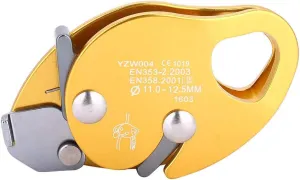 oceanside Climbing Descaler, Self-Braking Stop Drop 11-12.5mm /0.43-0.5 inch Rope Clip Grip Climbing Device