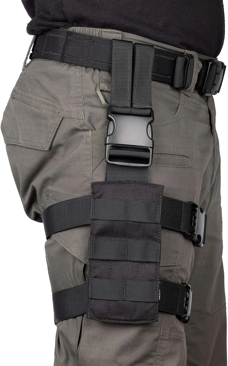OneTigris Mini Molle Panel for Holster Tactical Drop Leg Platform Minimalist Adjustable Thigh Rig for Holster