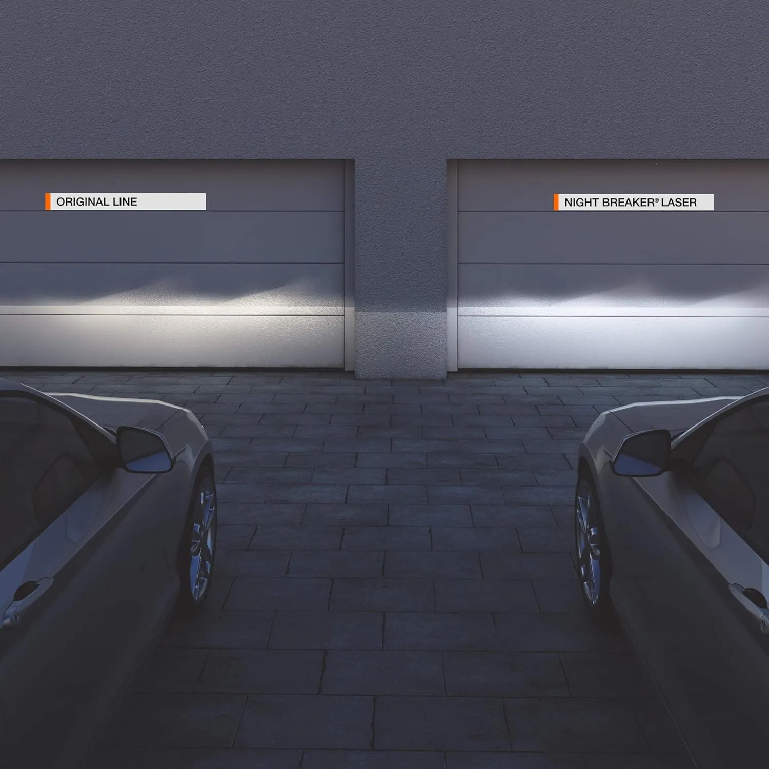 OSRAM NIGHT BREAKER LASER H7,  150% Brighter Halogen Headlight Lamp, 64210NL-2HB, 12V, Hanging Folding Box (2 Lamps)