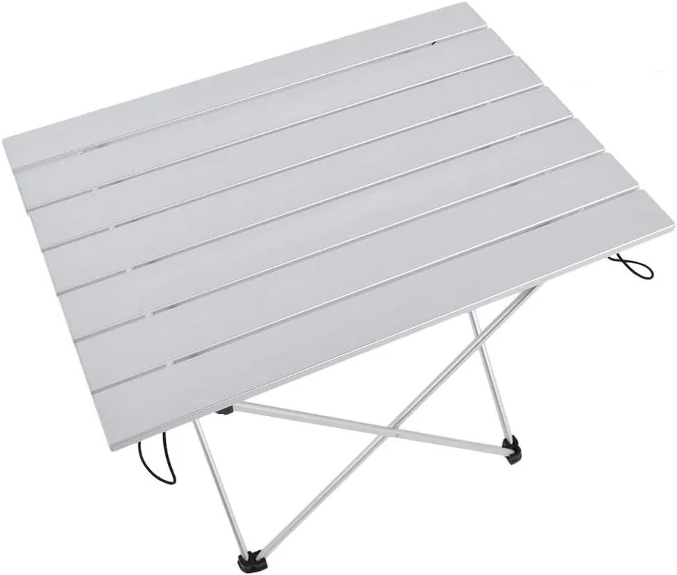 Outdoor Foldable Table, Lightweight Aluminum Alloy Desk for Camping,Hiking,Picnics, Portable and Sturdy Folding Table for Outdoor Activities, Versatile Outdoor Table(White)