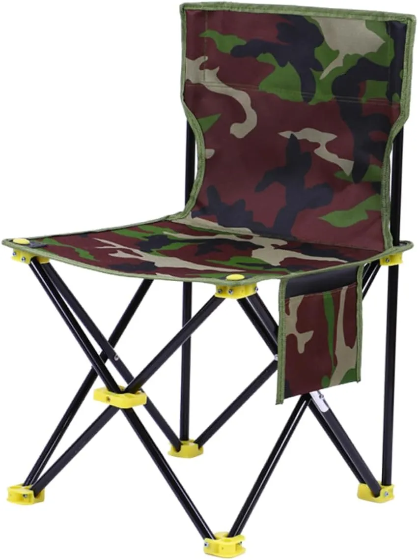 Outdoor Folding Chair Lightweight Portable Sketching Stool for Fishing Camping and Travel Compact Seat with High Backrest for Beach and Picnic Activities