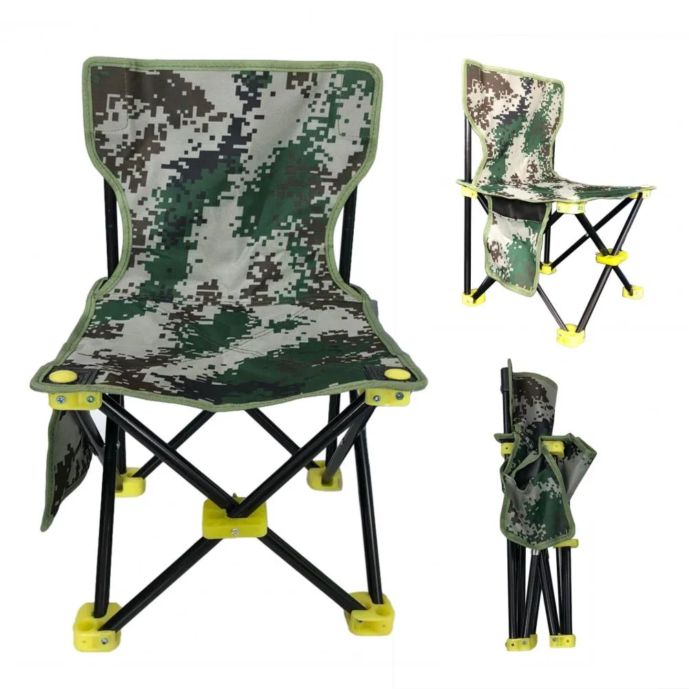 Outdoor Portable Folding Travel Camping Backrest Fishing Stool