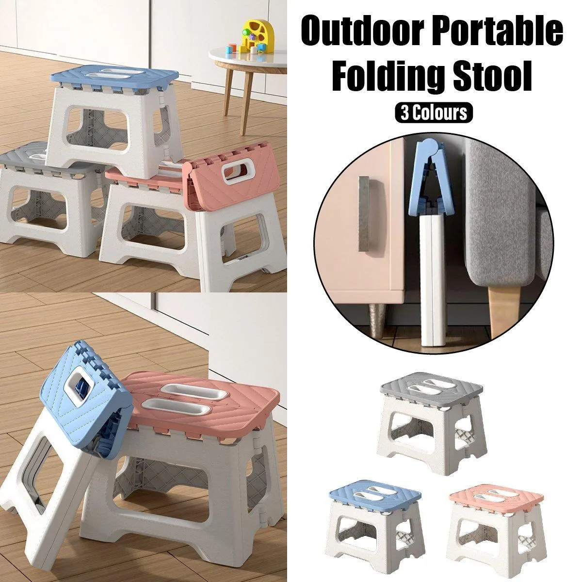 Outdoor Portable Lightweight Folding Stool Thickened Fishing Camping Mazar Chair