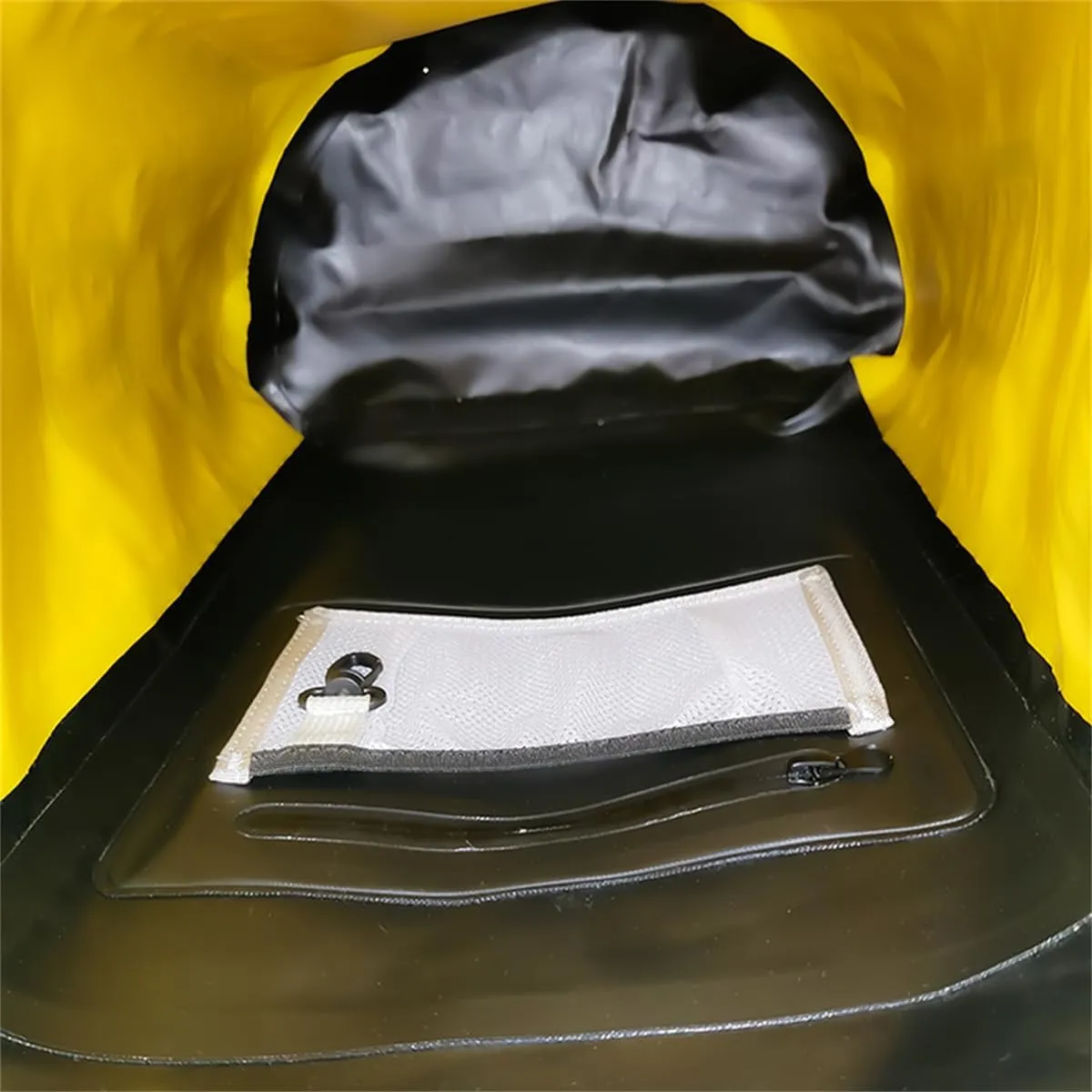 Outdoor PVC Waterproof Dry Backpack Water Floating Bag Roll Top Sack, Dry Backpack Waterproof Surfing Swimming Kayaking (Yellow,55L)