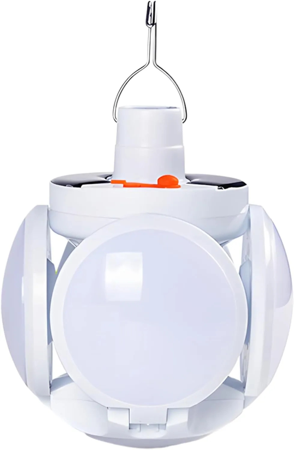 Outdoor Solar Light Bulb with Foldable Design, 5 Brightness Modes, Waterproof, Dual Battery System