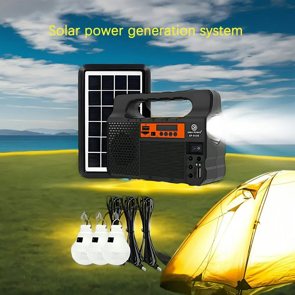 Outdoor Solar Power Searchlight for Camping