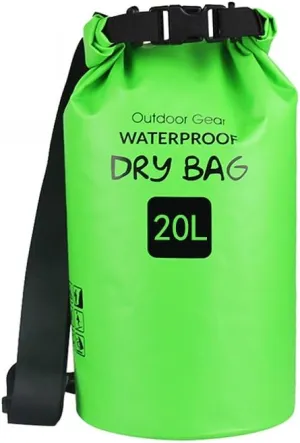 Outdoor Sports Dry Bag Sack, Waterproof 20L/25L/30L Heavy-Duty 500D Rollup Storage Pouch for Kayaking Boating Rafting Fishing Camping Swimming Canoeing Snowboarding