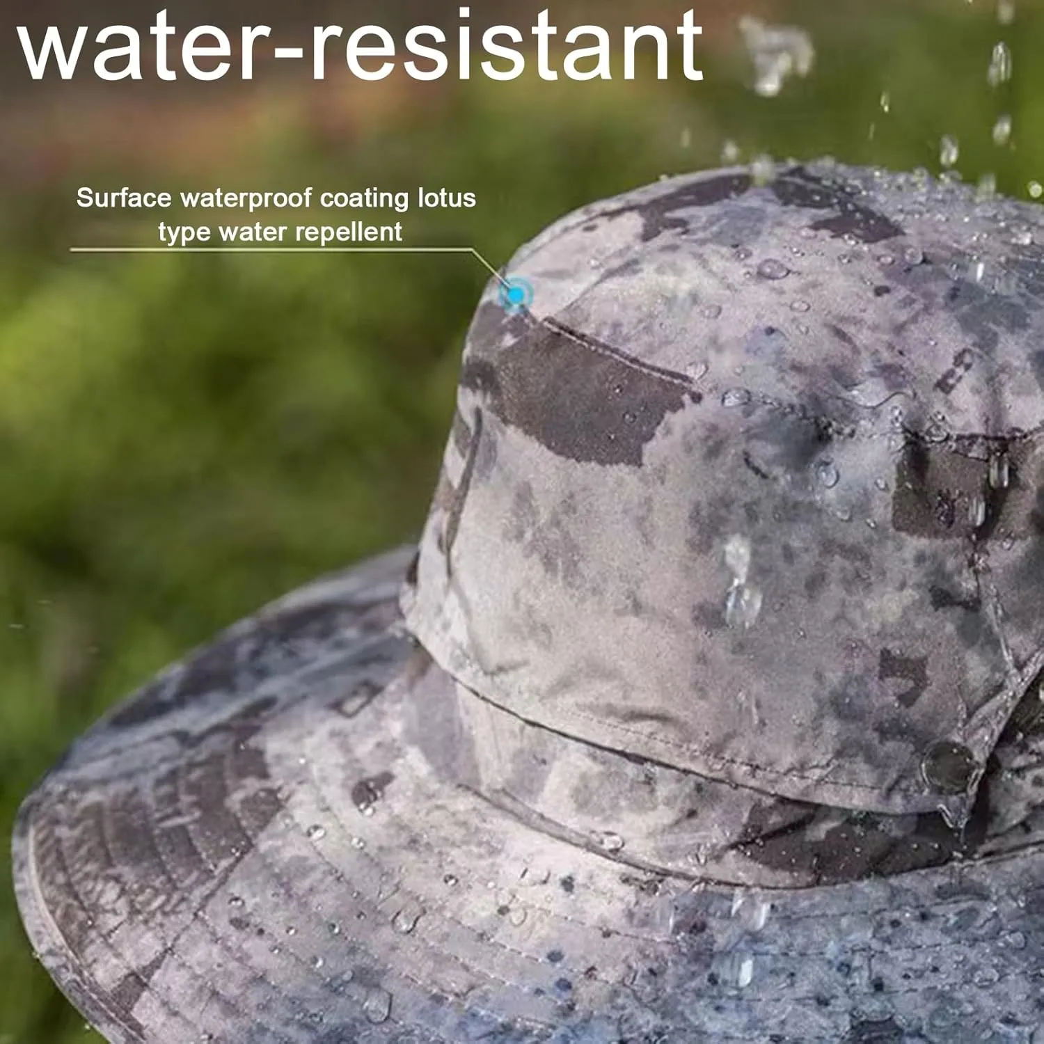 Outdoor Wide Brim Sun Hat with 2 Solar Fan Sun Bucket Hat for Men Women UPF 50  Bucket Fishing & Beach Hat with Fan Built in