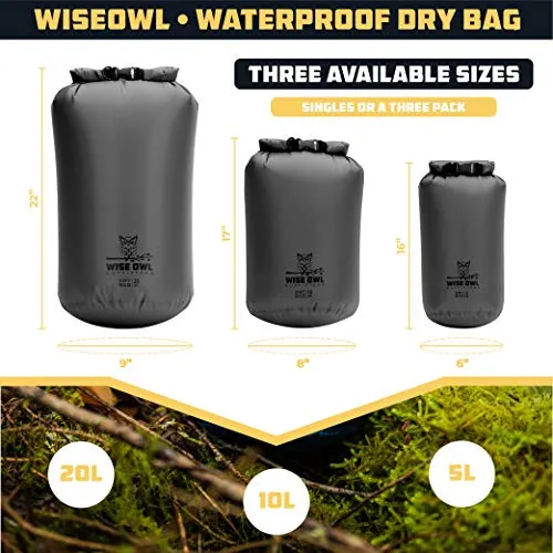 Outfitters Waterproof Dry Bag-Fully Submersible Ultra Lightweight Airtight Bags