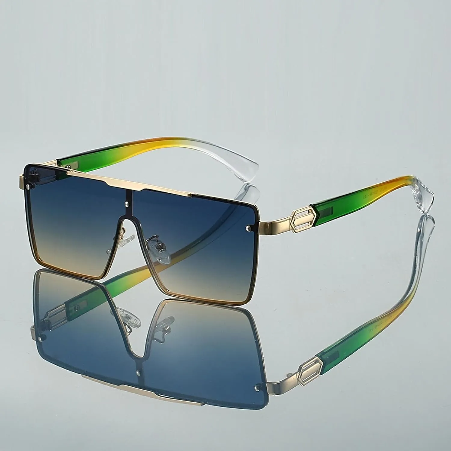 Oversize Sunglasses Women Fashion Gradient Multi-color Outdoor Shades Women Trendy Casual Sun Glasses
