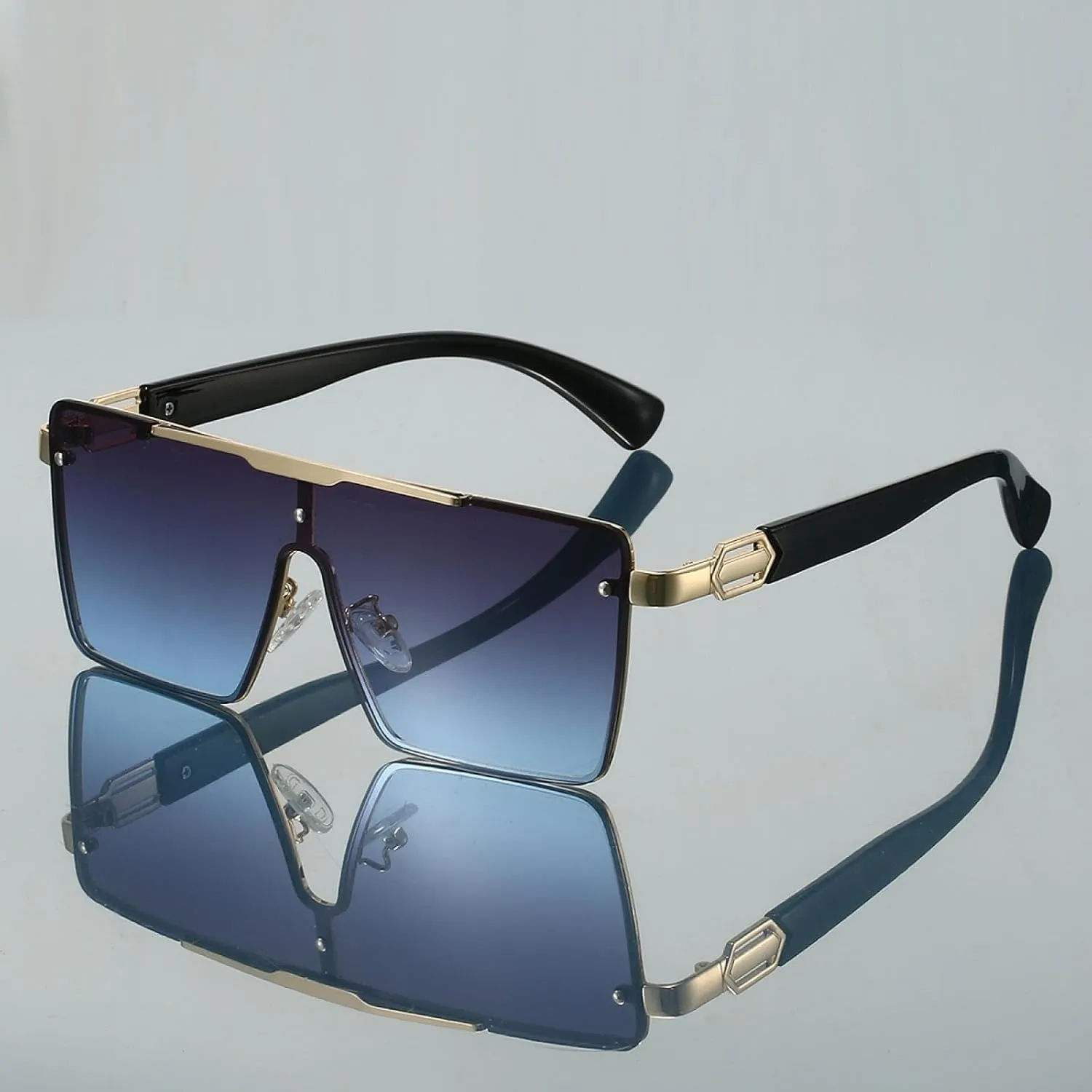 Oversize Sunglasses Women Fashion Gradient Multi-color Outdoor Shades Women Trendy Casual Sun Glasses