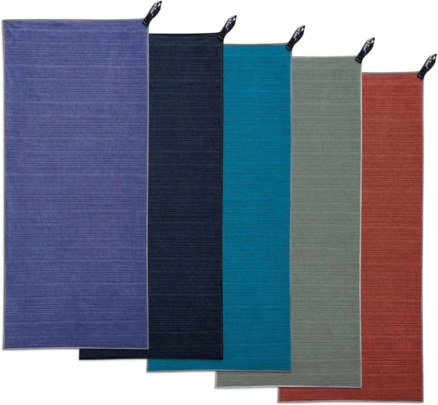 PackTowl Luxe Lightweight Microfiber Camping and Travel Towel, Midnight, Hand