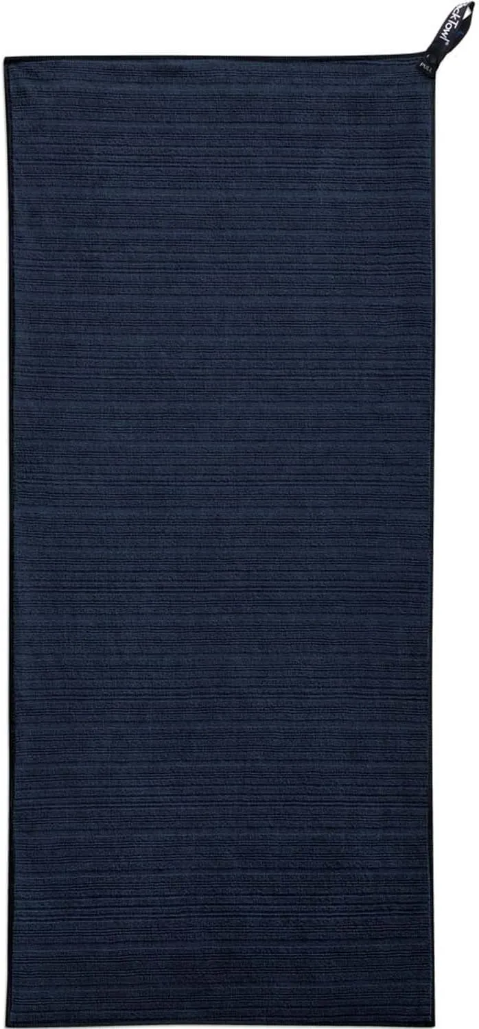 PackTowl Luxe Lightweight Microfiber Camping and Travel Towel, Midnight, Hand