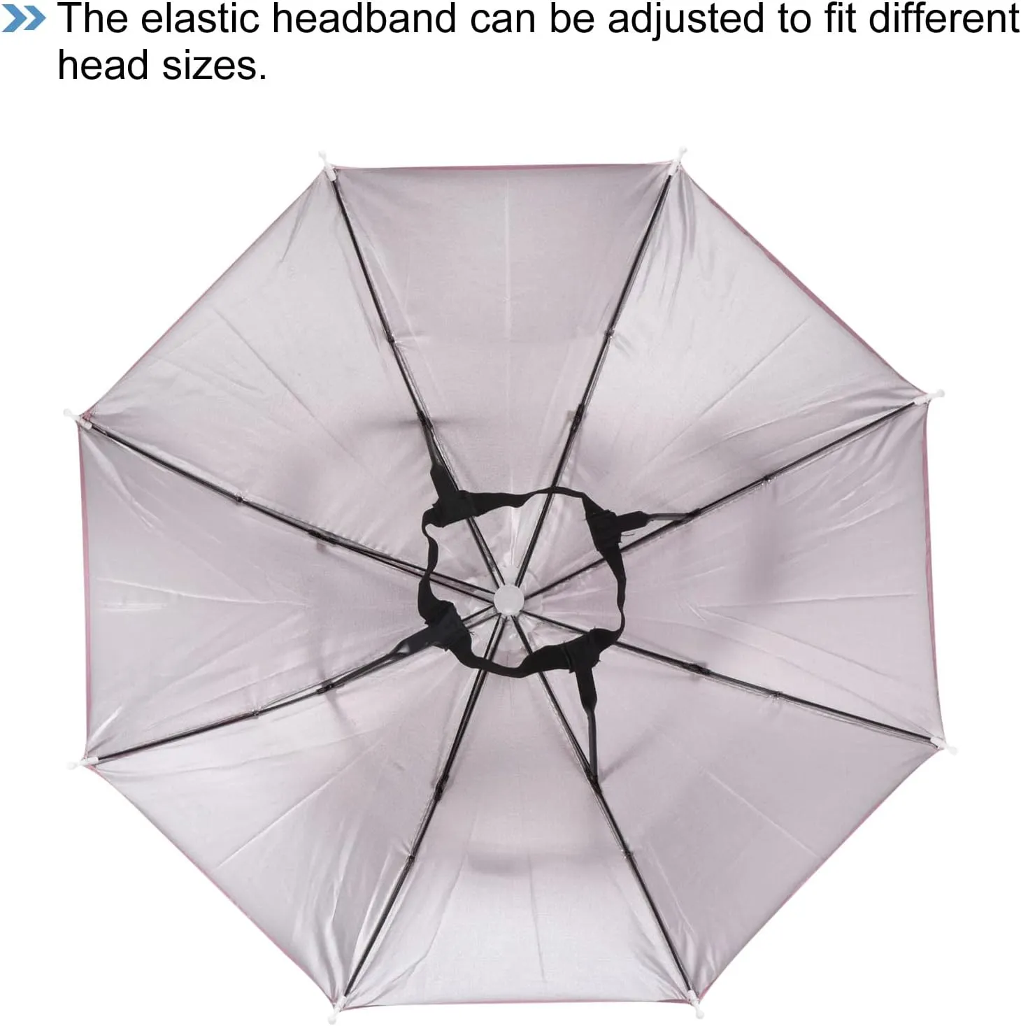 PATIKIL Fishing Umbrella Hat Elastic Folding Sun Rain Cap Head Umbrella Hands Free for Outdoor Fishing Camping