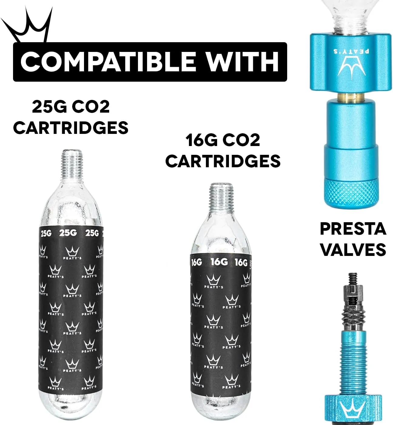 Peaty's Holeshot CO2 Tire Inflator Kit