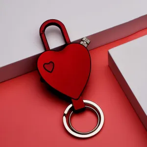 Permanent Match Lighter Love Keychain Lighter Portable Waterproof Flint fire Starter Match Reusable Match Lighter for Collection/Decoration/Gift/Gift (Red)