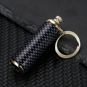 Permanent Metal Lighter Key Chain Flint Metal Match Igniter, Emergency Survival Mountaineering Camping Hiking Permanent Match (Without Fuel) (Color : Striped)