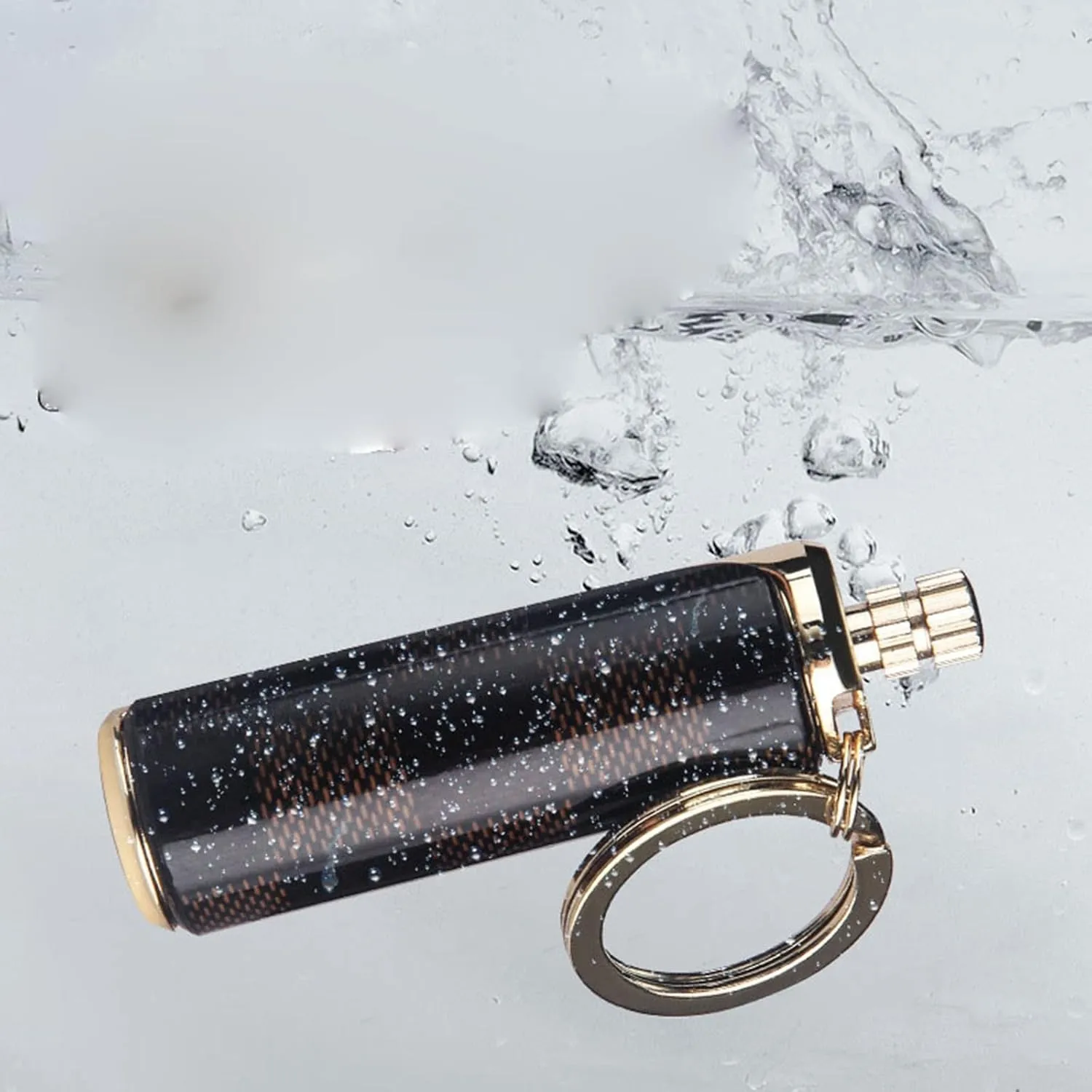 Permanent Metal Lighter Key Chain Flint Metal Match Igniter, Emergency Survival Mountaineering Camping Hiking Permanent Match (Without Fuel) (Color : Striped)
