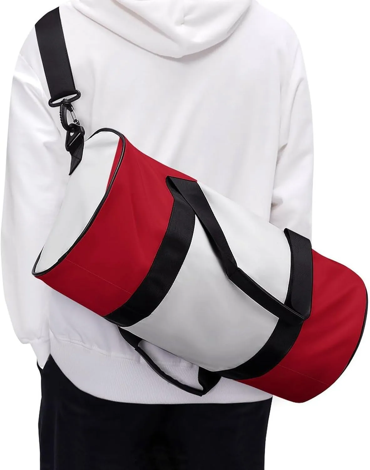 Peru Flag Large Capacity Gym Bag for Men Women Dry Wet Separation Sports Travel Tote
