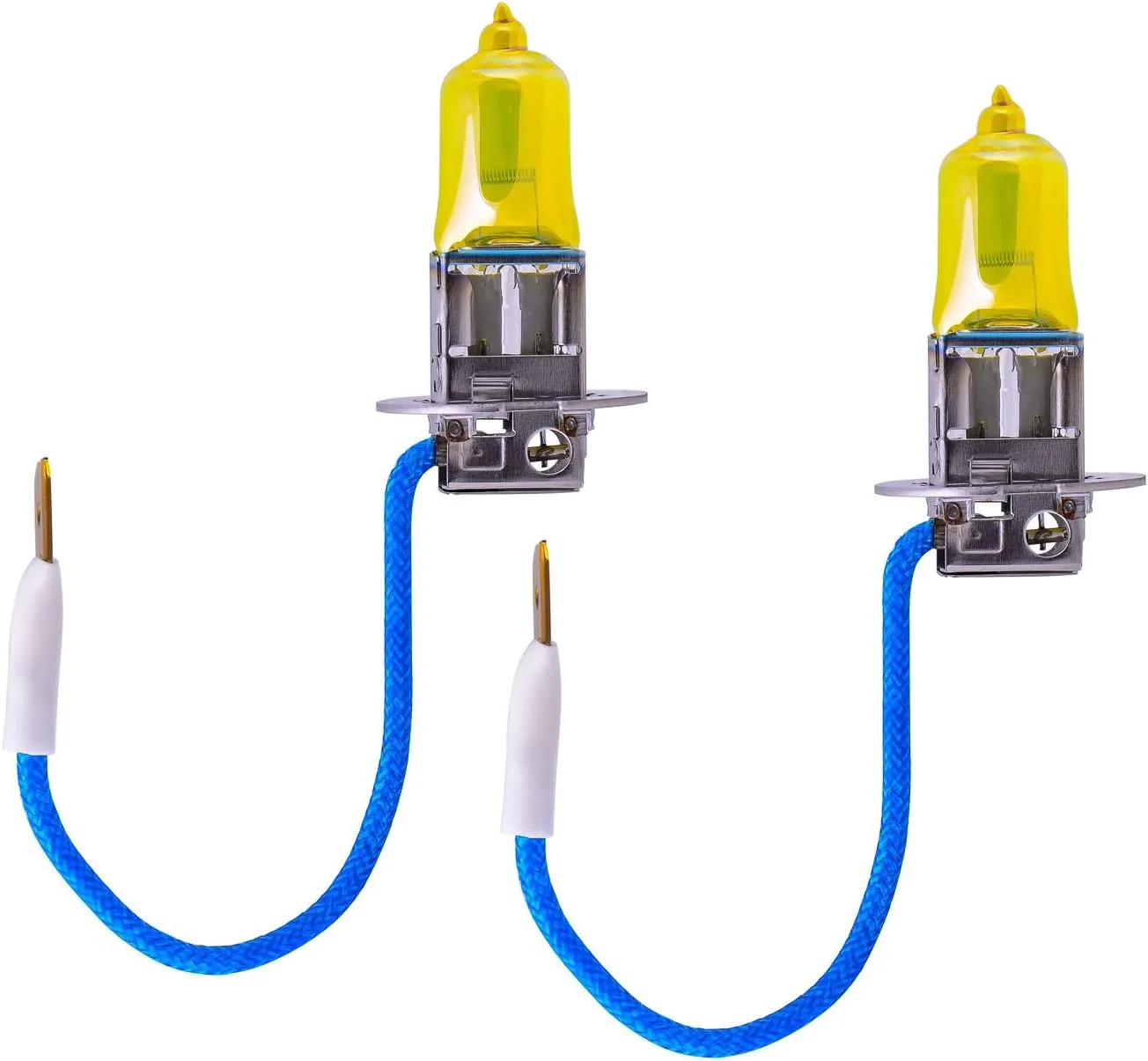Piaa 22-13403 Solar Yellow H3 Light Bulb (2500K - 12V 55W), 2 Pack, White