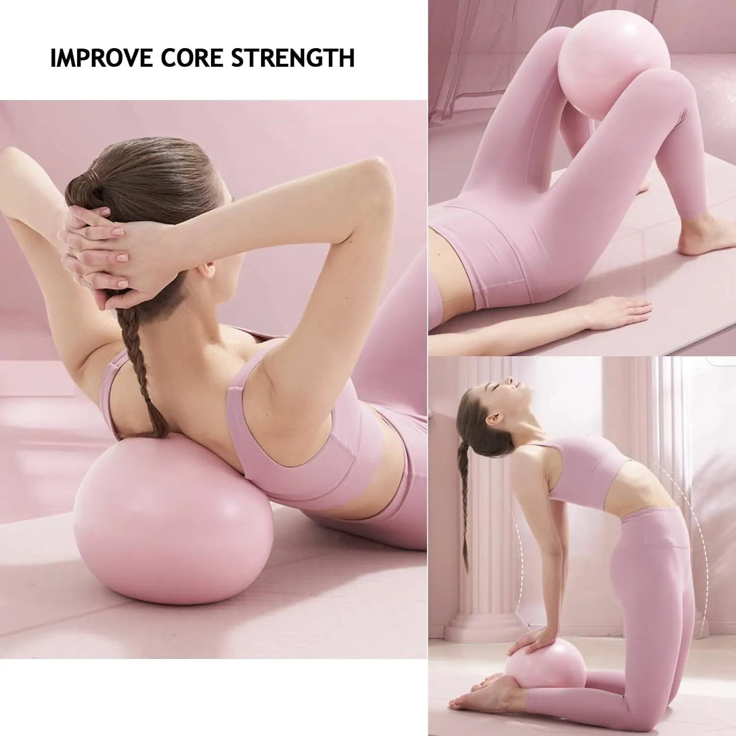 Pilates Essentials Kit for Women - Better Yoga Pilates Kit for Home Workouts with Pilates Ring and Ball Set, Booty Bands, Figure 8 Resistance Band, Yoga Bands for Stretching
